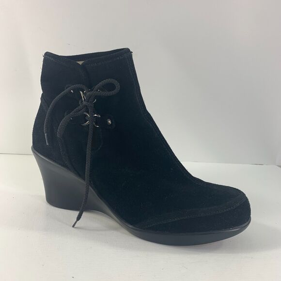 CROCS Black Ankle Boots - Picture 1 of 14